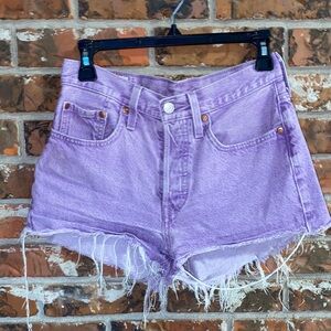Purple Denim Women Shorts